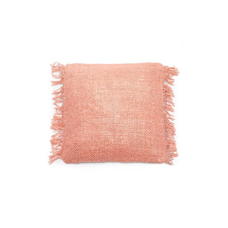 Housse de coussin OH MY GEE rose saumon 40 × 40 cm en coton