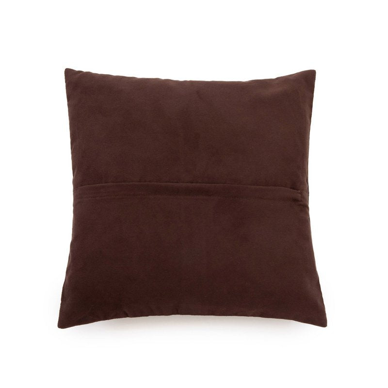 Housse cuir quatre panneaux chocolat 40 × 40 – vue 3 – Bazar Bizar