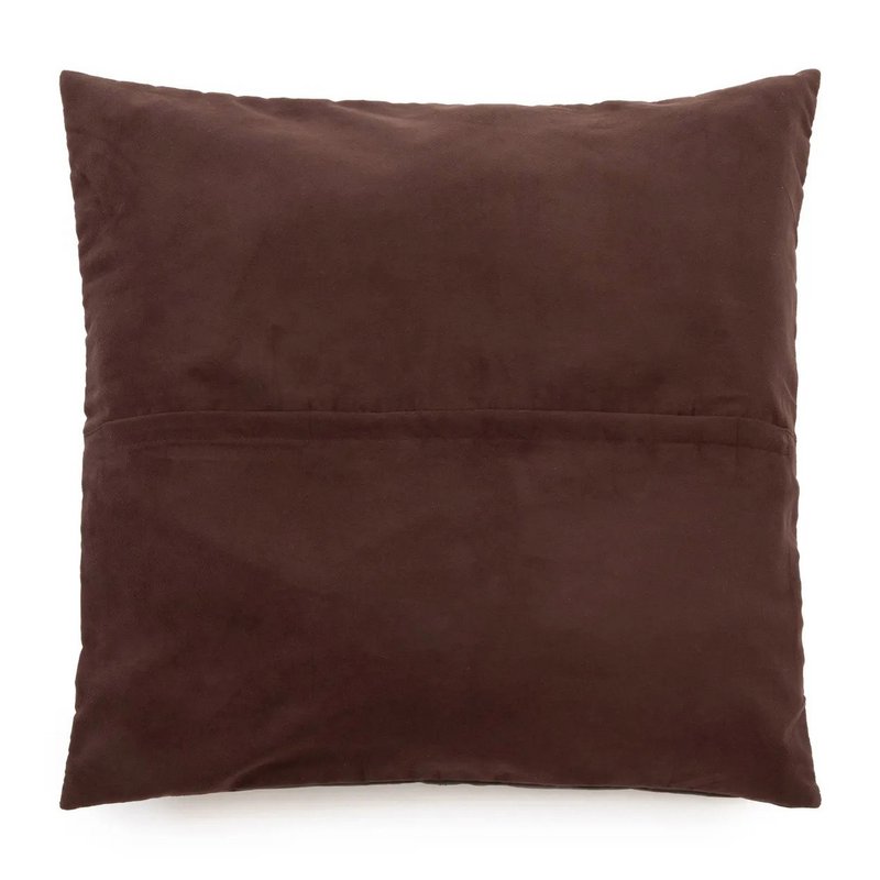 Housse cuir quatre panneaux chocolat 60 × 60 – vue 3 – Bazar Bizar
