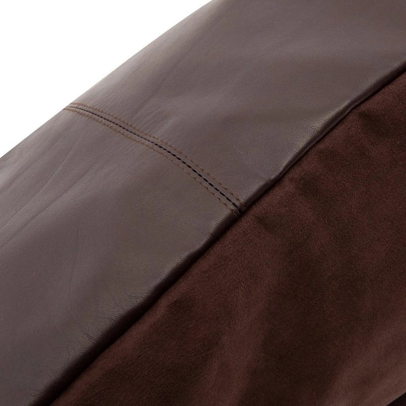 Housse cuir quatre panneaux chocolat 60 × 60 – vue 4 – Bazar Bizar