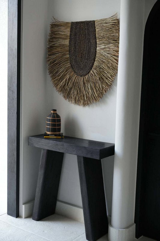 Vase WHOOPY en terre cuite noir naturel, taille L