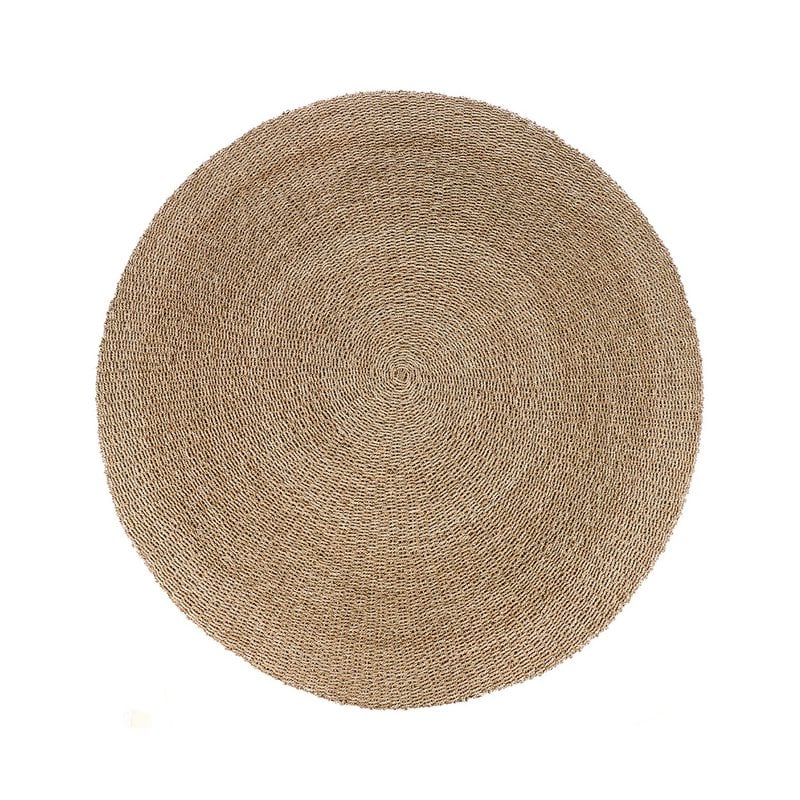 Tapis rond SIZALI en sisal naturel, Ø 200 cm – Bazar Bizar
