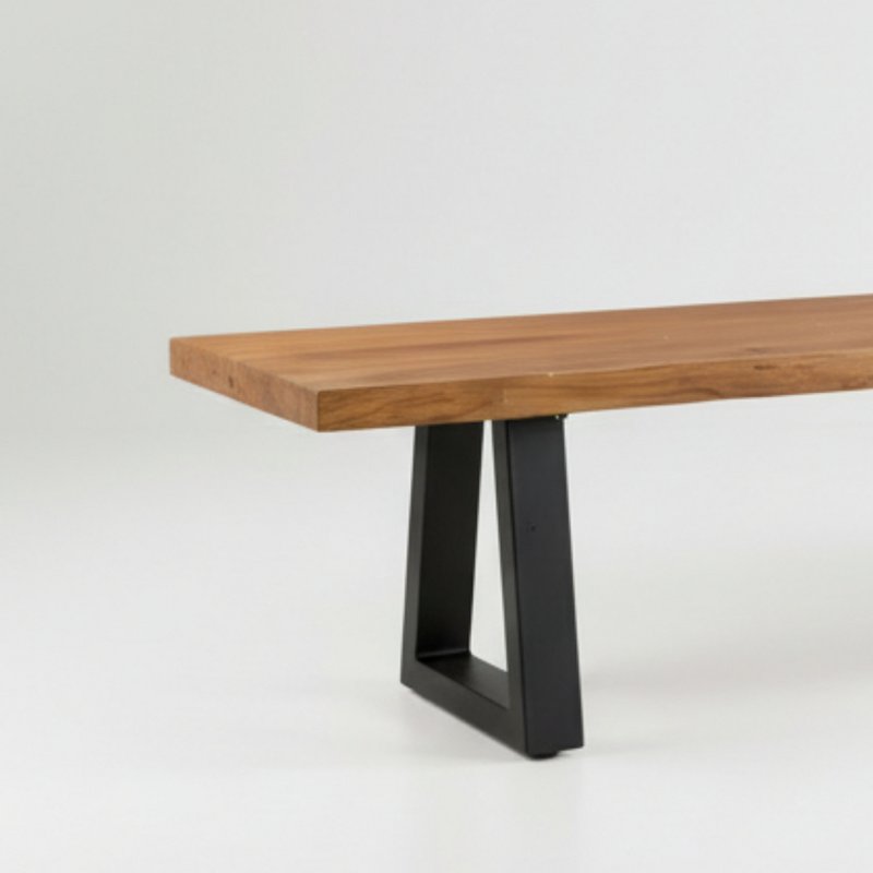 Banc extérieur 280 cm en teck recyclé — vue 6