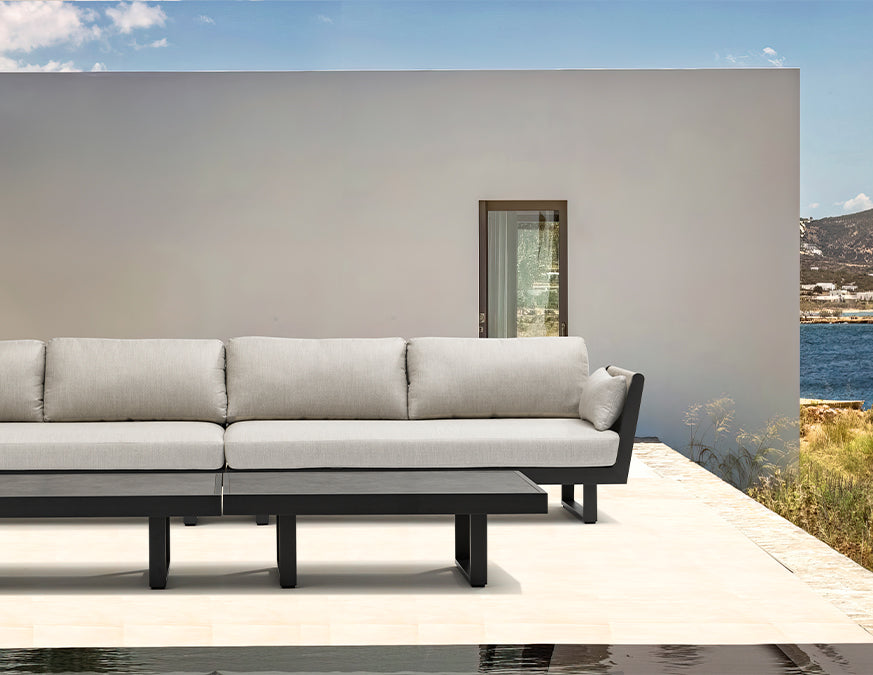 Table basse BREEZE Anthracite – mise en situation