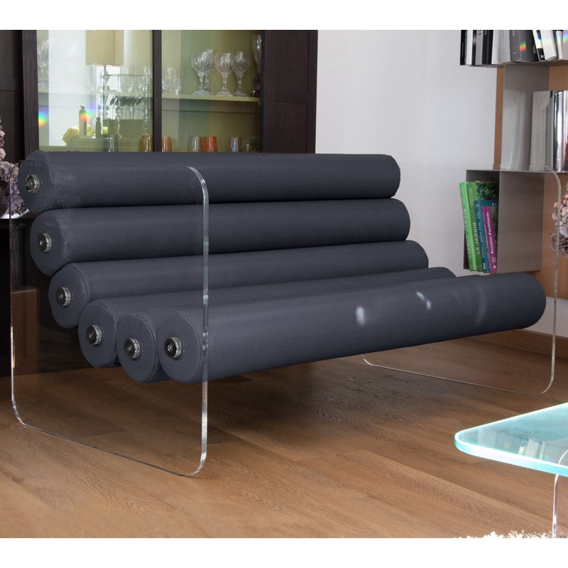 Canapé design MW02 – Parois en PMMA coulé, assise en mousse Soshagro