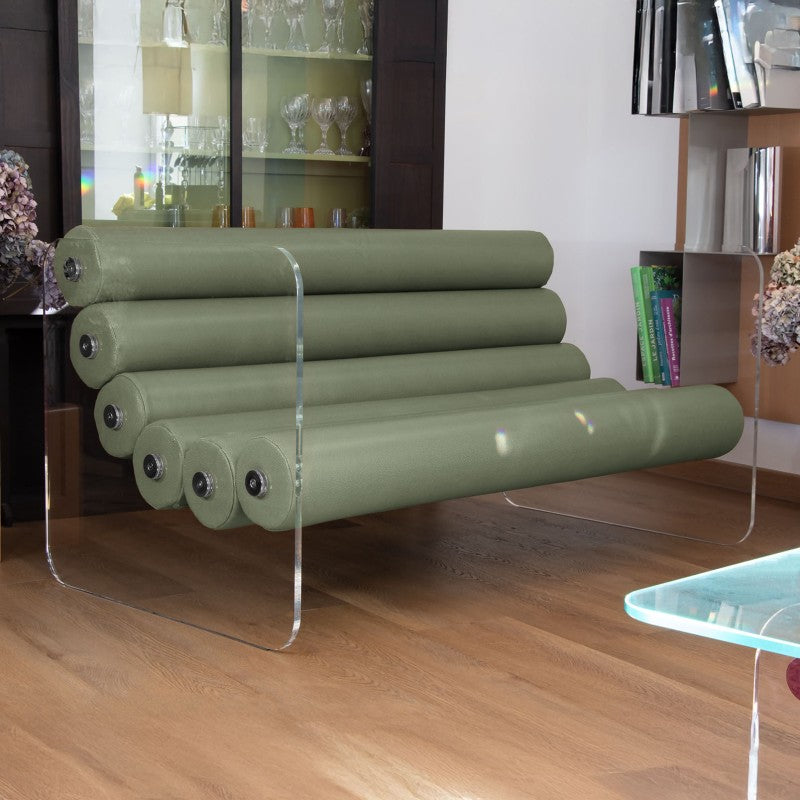 Canapé design MW02 – Parois en PMMA coulé, assise en mousse Soshagro
