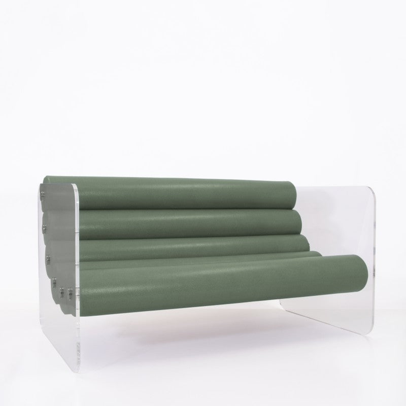 Canapé design MW02 – Parois en PMMA coulé, assise en mousse Soshagro