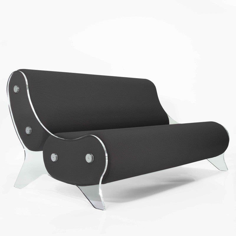 Canapé design MW06 – Parois en PMMA coulé, assise en mousse alvéolaire