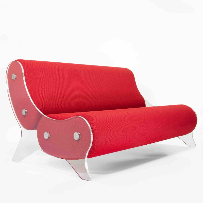Canapé design MW06 – Parois en PMMA coulé, assise en mousse alvéolaire
