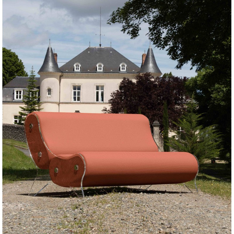Canapé design MW06 – Parois en PMMA coulé, assise en mousse alvéolaire