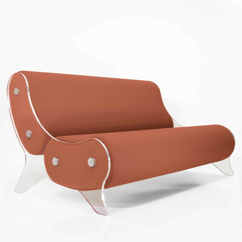 Canapé design MW06 – Parois en PMMA coulé, assise en mousse alvéolaire