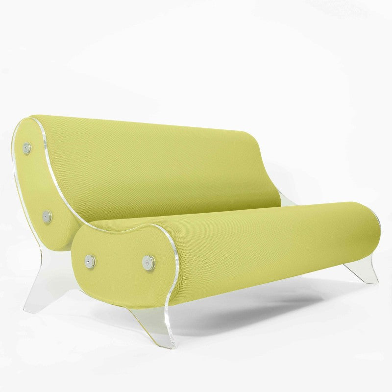 Canapé design MW06 – Parois en PMMA coulé, assise en mousse alvéolaire