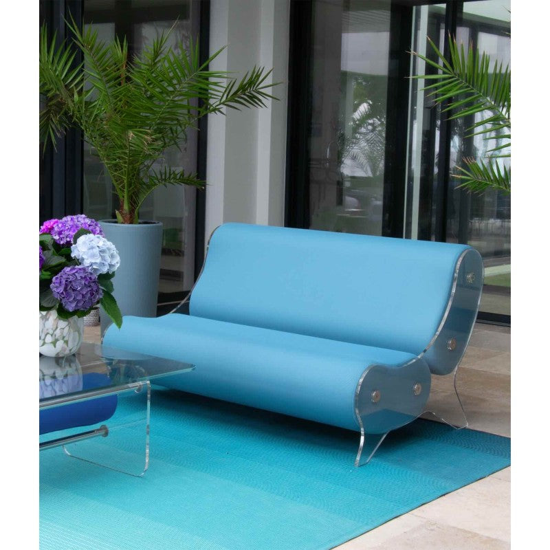 Canapé design MW06 – Parois en PMMA coulé, assise en mousse alvéolaire