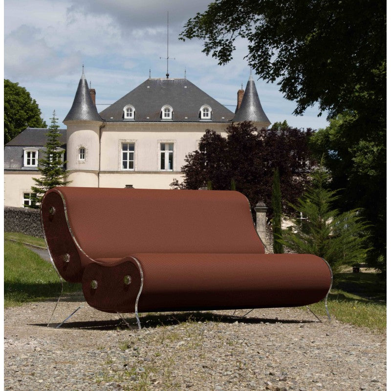 Canapé design MW06 – Parois en PMMA coulé, assise en mousse alvéolaire
