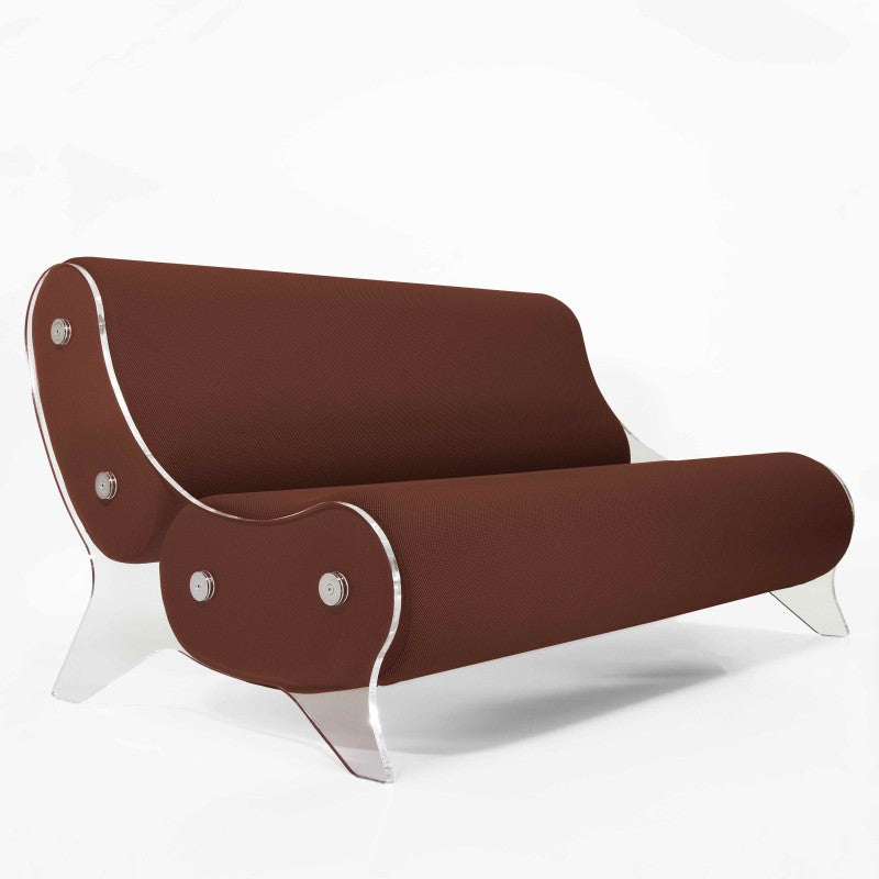 Canapé design MW06 – Parois en PMMA coulé, assise en mousse alvéolaire