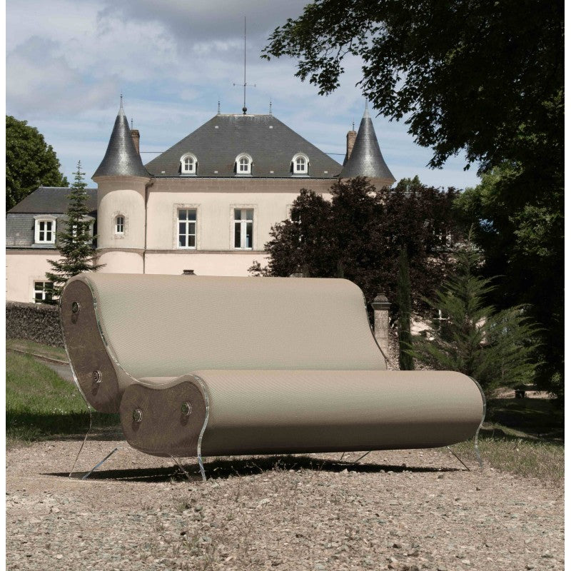 Canapé design MW06 – Parois en PMMA coulé, assise en mousse alvéolaire