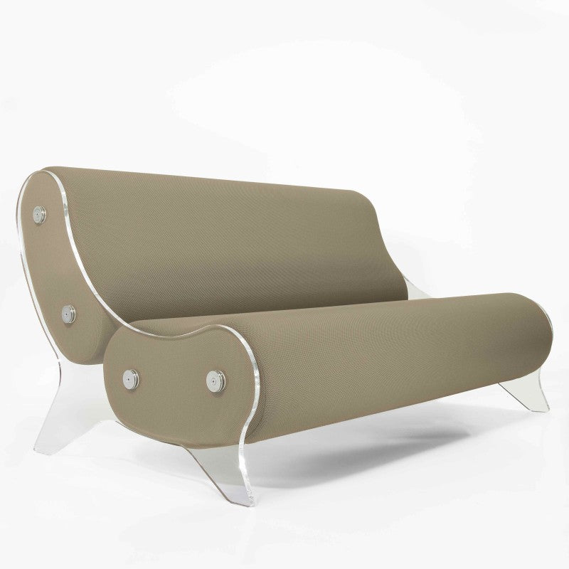 Canapé design MW06 – Parois en PMMA coulé, assise en mousse alvéolaire