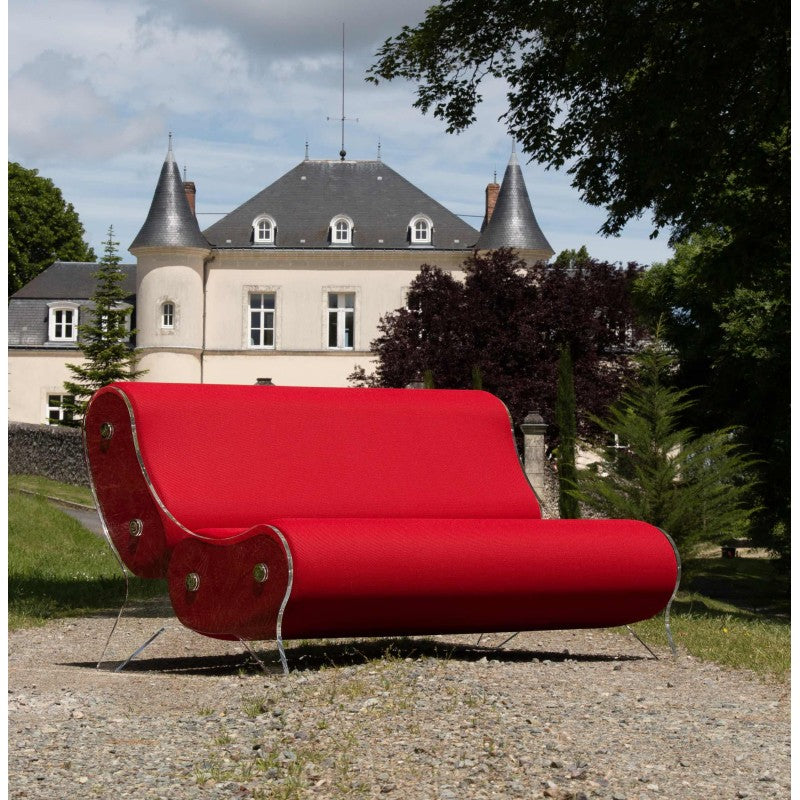 Canapé design MW06 – Parois en PMMA coulé, assise en mousse alvéolaire