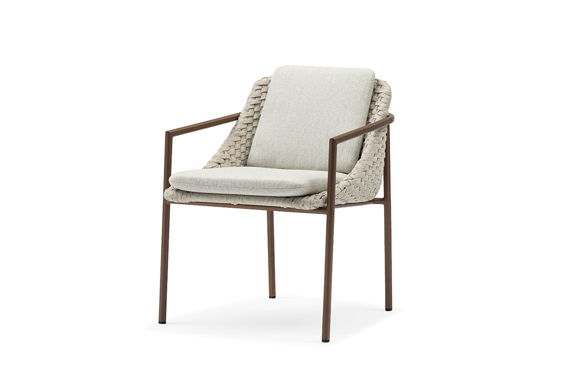 Chaise de repas d’extérieur ENJOY – Dark Bronze