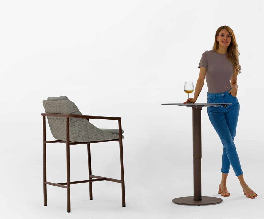 Tabouret de bar d’extérieur ENJOY – Dark Bronze