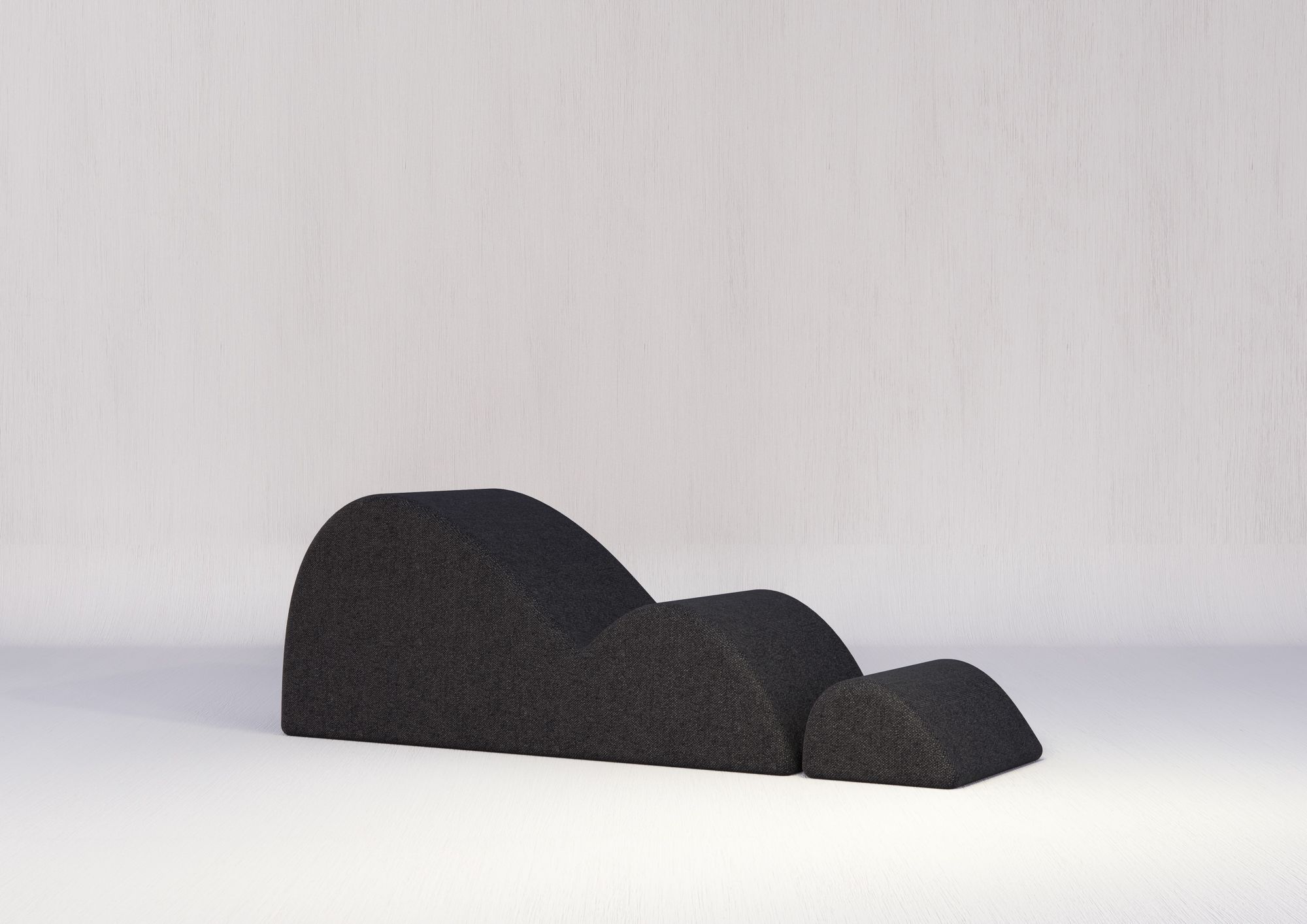 Nebka outdoor "dunes" daybed + footrest