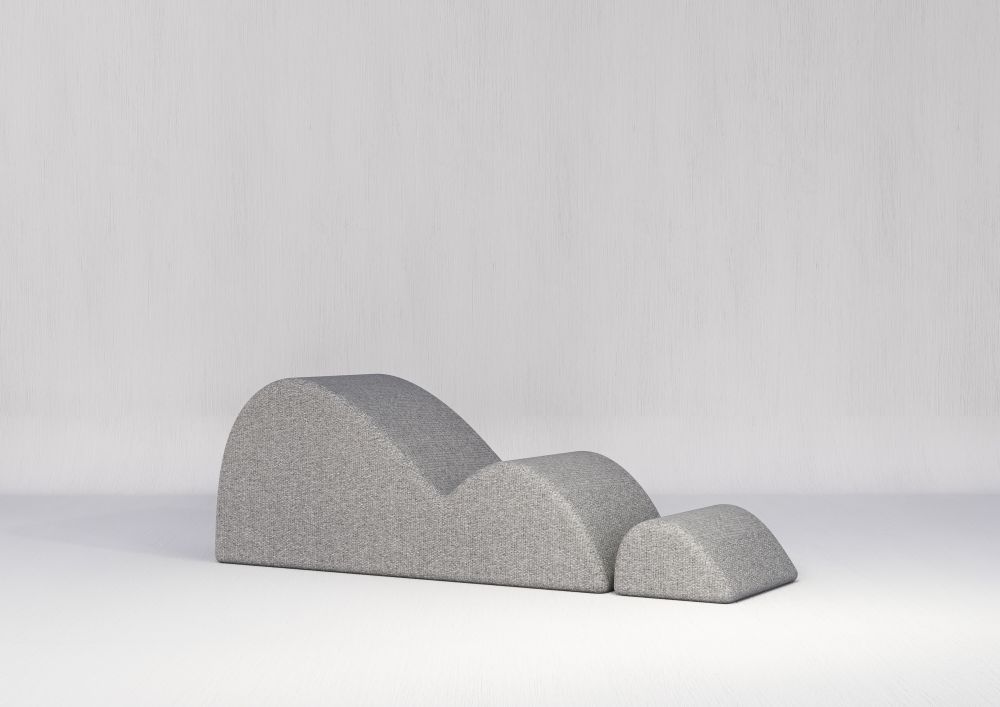 Nebka outdoor "dunes" daybed + footrest