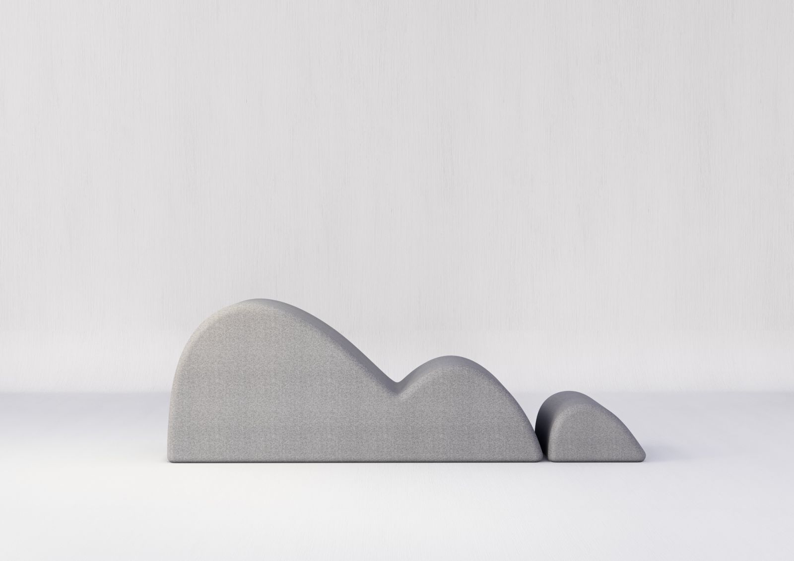 Nebka outdoor "dunes" daybed + footrest
