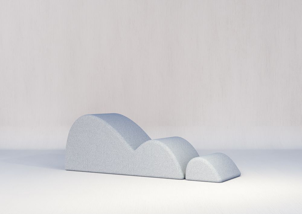 Nebka outdoor "dunes" daybed + footrest