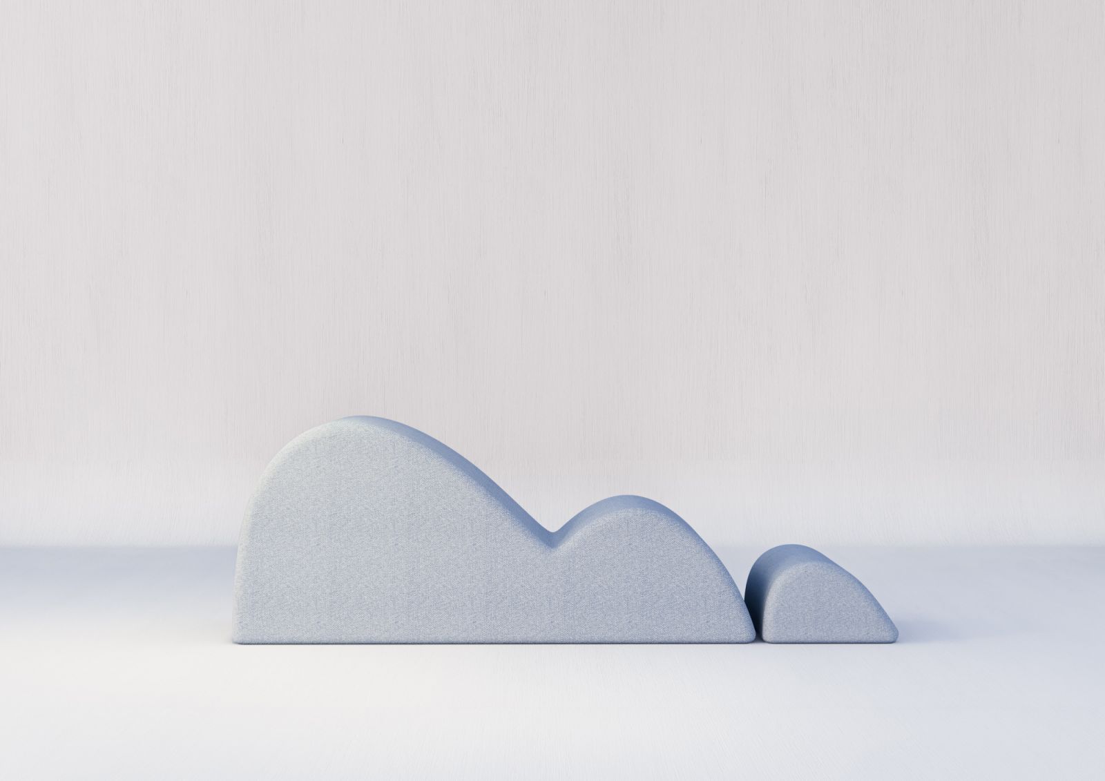 Nebka outdoor "dunes" daybed + footrest