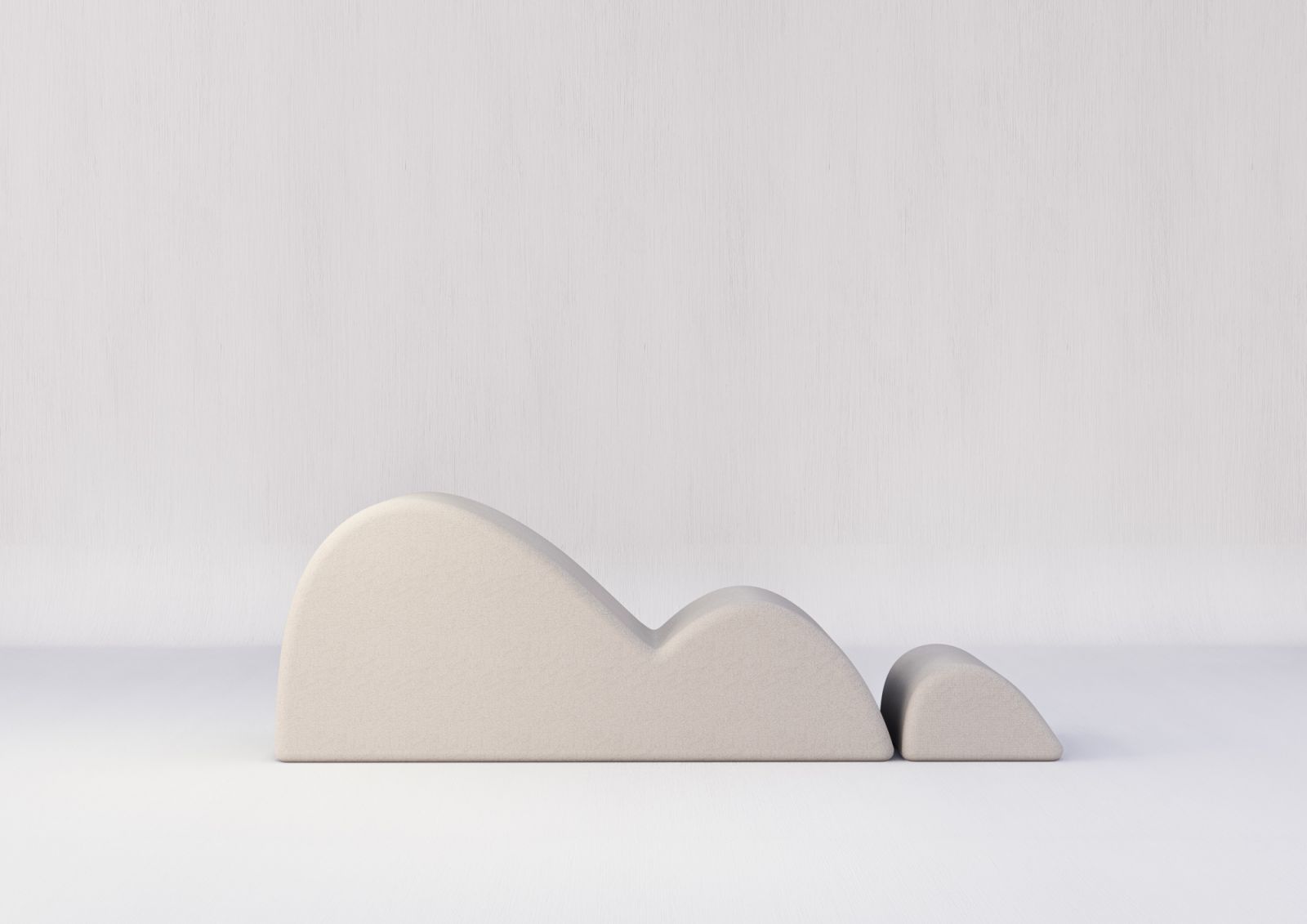 Nebka outdoor "dunes" daybed + footrest