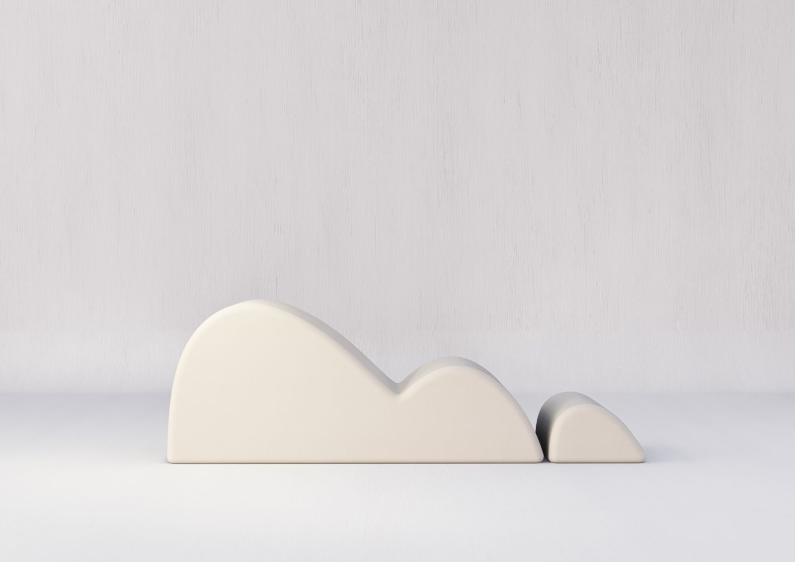 Nebka outdoor "dunes" daybed + footrest
