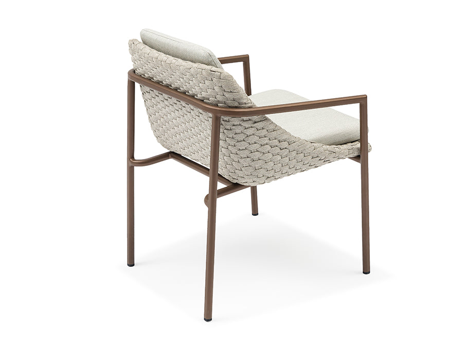 Chaise de repas d’extérieur ENJOY – Dark Bronze