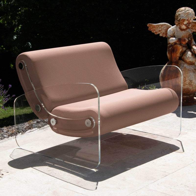 Fauteuil design XL MW03 – Parois en PMMA coulé, assise en mousse