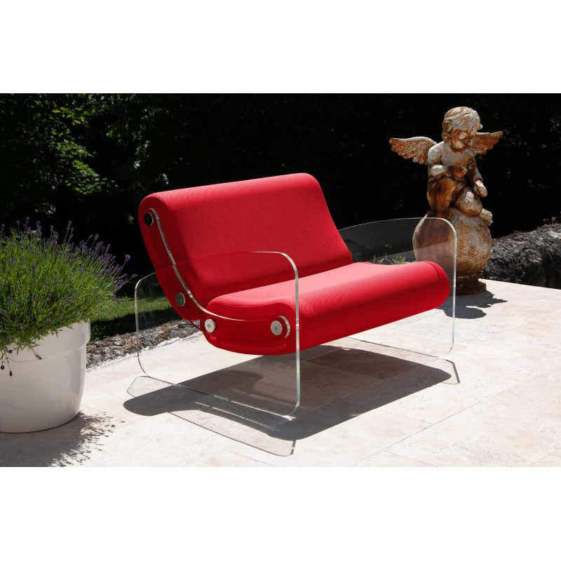 Fauteuil design XL MW03 – Parois en PMMA coulé, assise en mousse