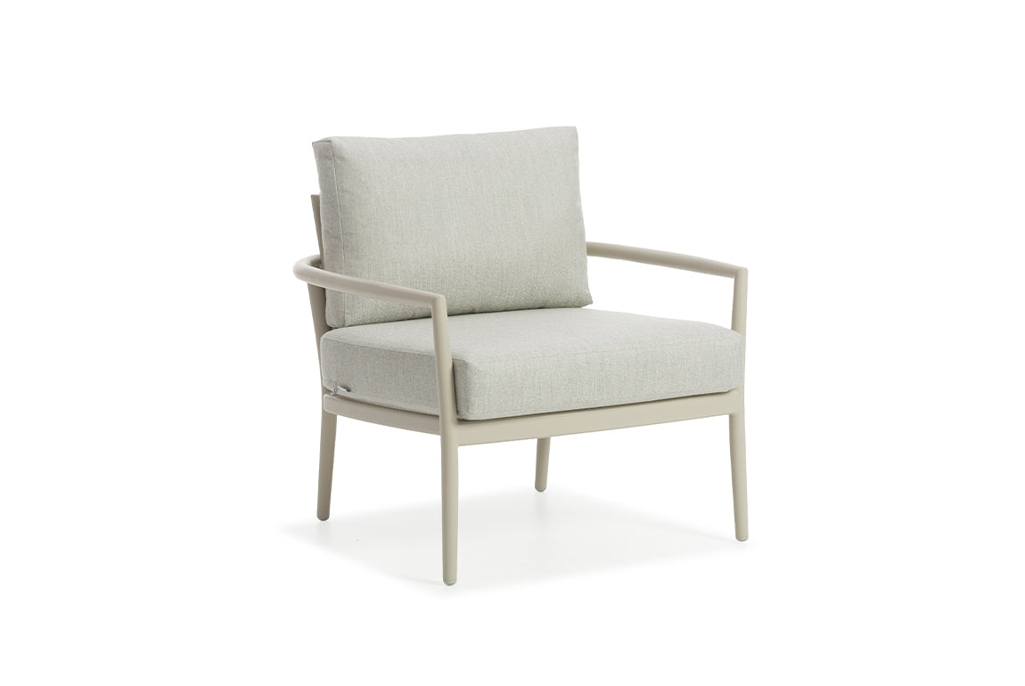 Fauteuil extérieur DARLING en aluminium et corde