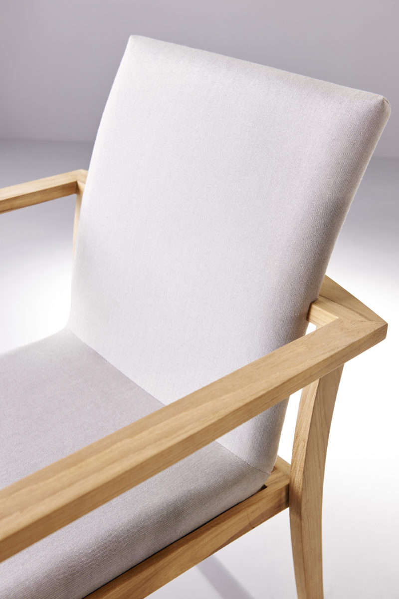 Fauteuil de jardin PEARL en teck FSC®, gris perle