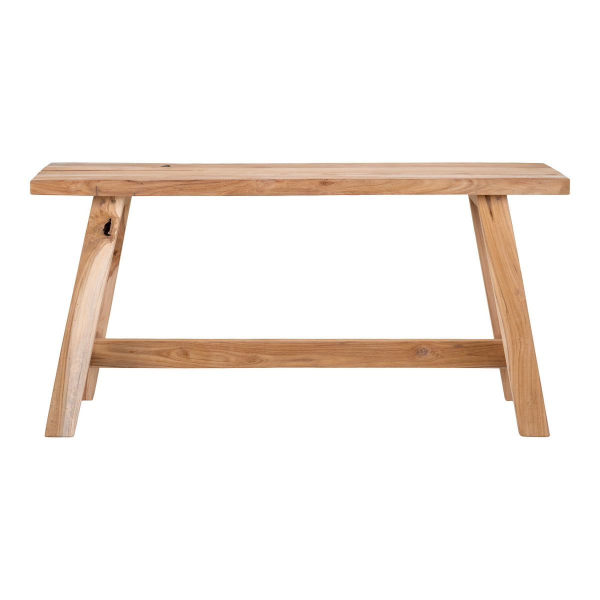 Banc BARCELONA 90 cm en teck recyclé naturel – vue complémentaire