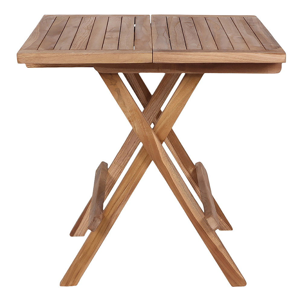 Table d’appoint BILBAO en teck 50 cm – vue complémentaire