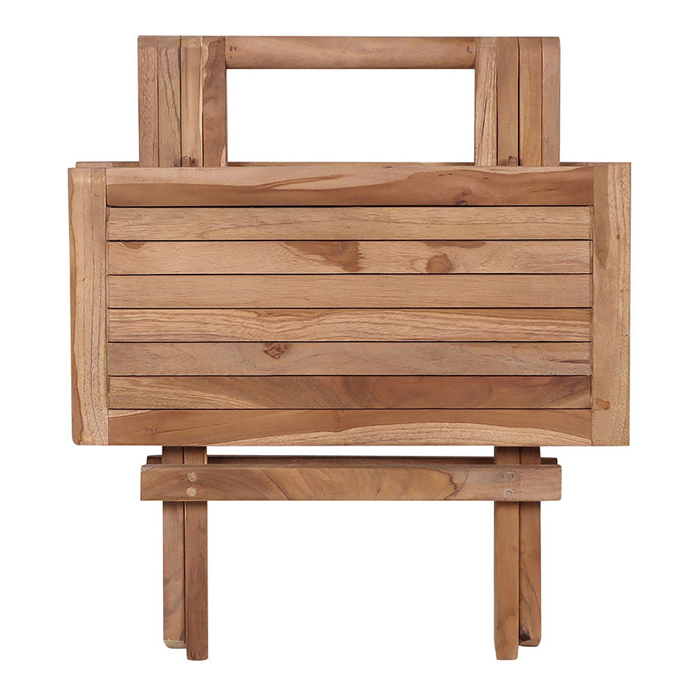 Table d’appoint BILBAO en teck 50 cm – vue complémentaire