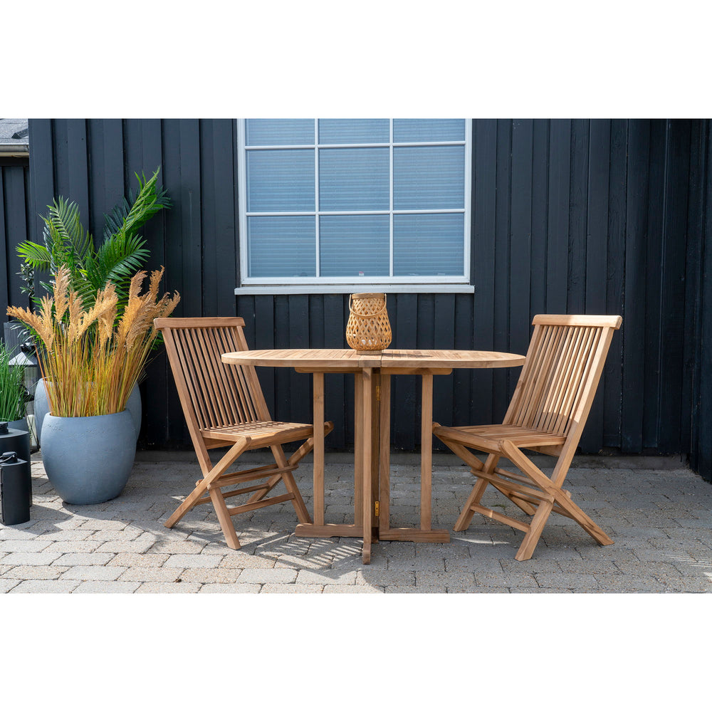 Table pliante HUELVA en teck naturel