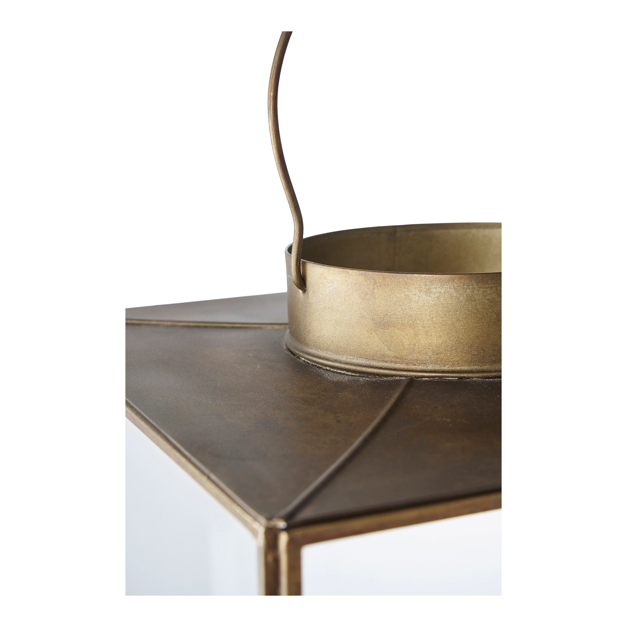 Lanterne MOHALI finition laiton antique – vue complémentaire