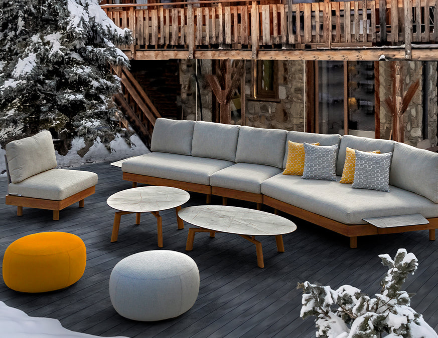 Canapé 2 places sans accoudoirs LOUNGE – ALU Oak