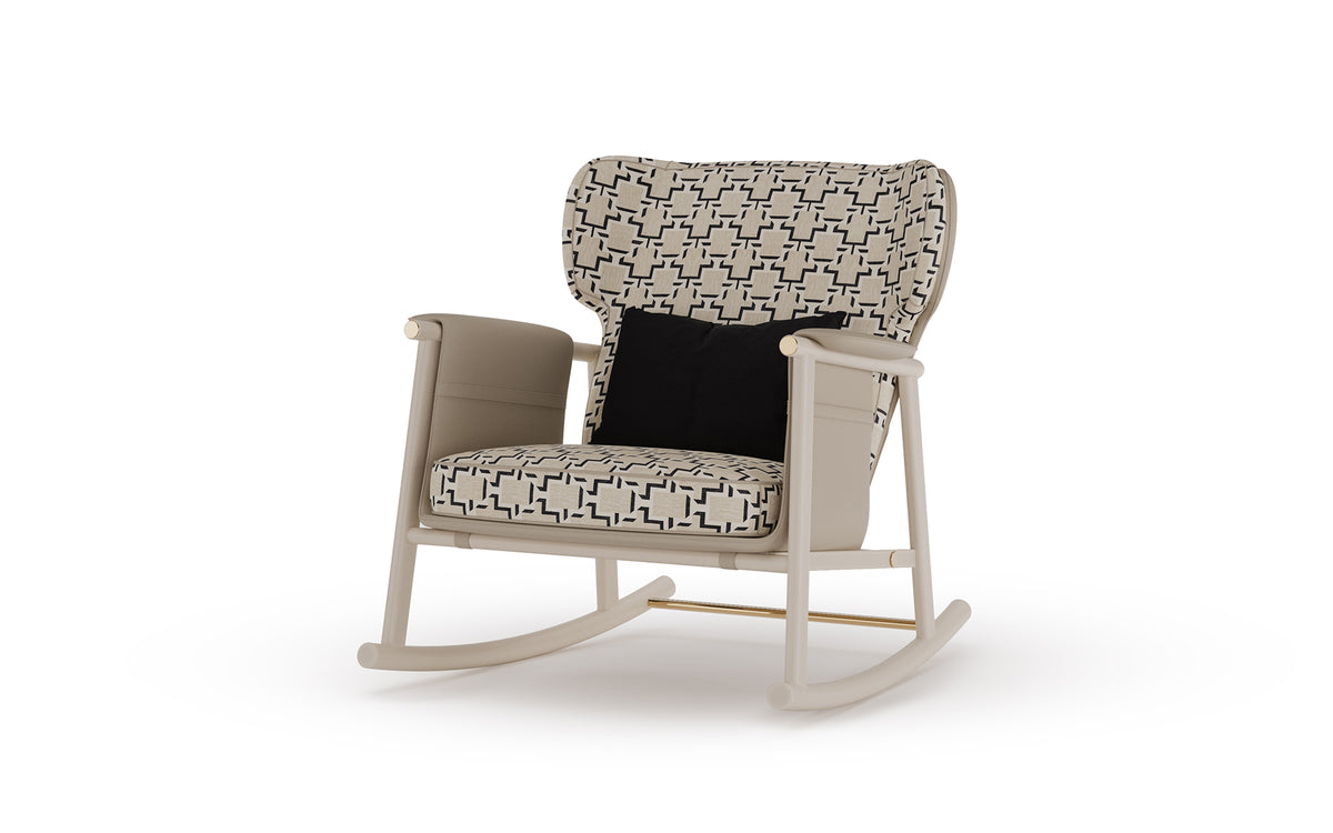 Fauteuil à bascule Chloe MyFace – mise en scène extérieure officielle