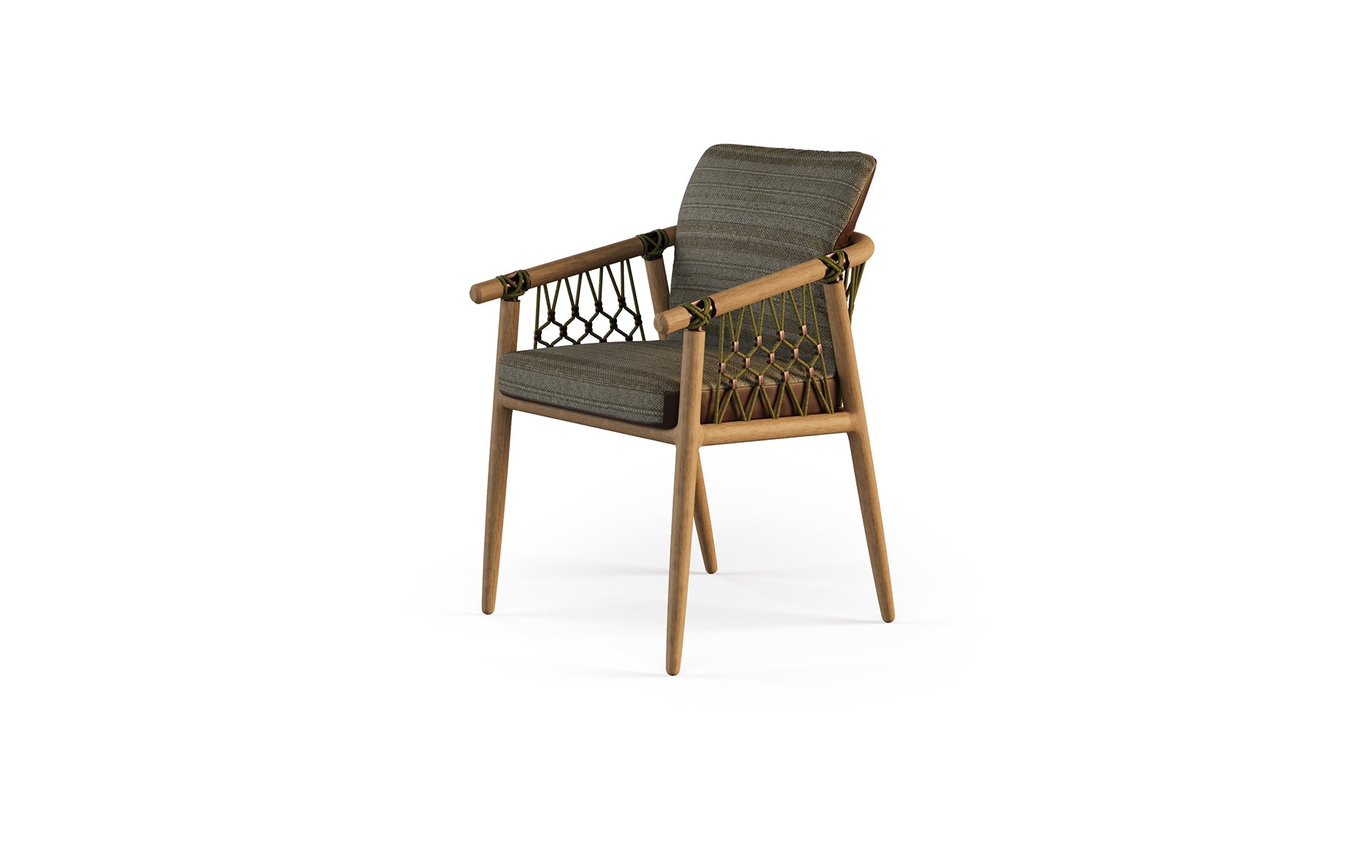 Fauteuil de salle à manger Tupi MyFace – vue trois-quarts officielle