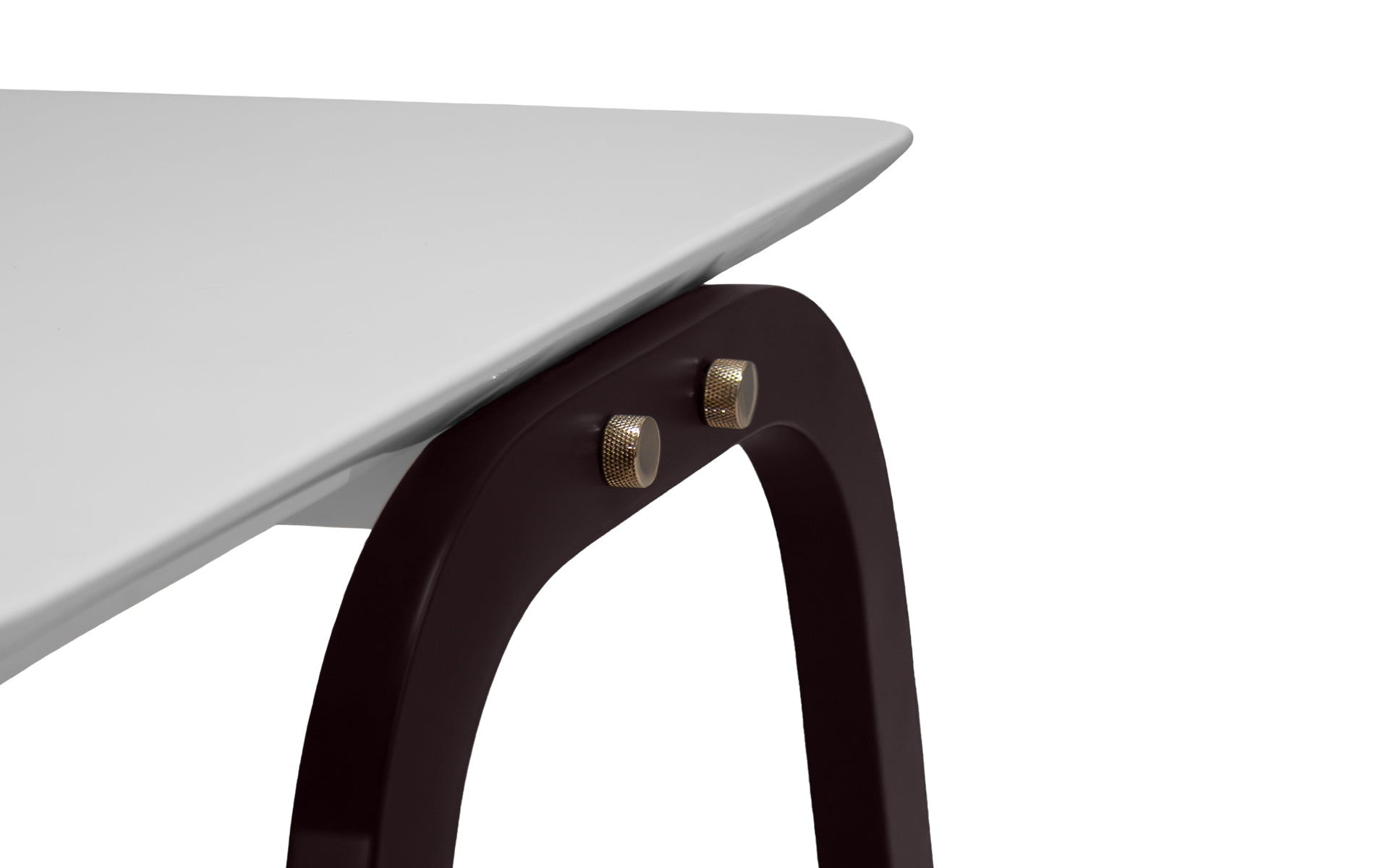 Table d’appoint Ribbon MyFace – détail de la structure et des fixations