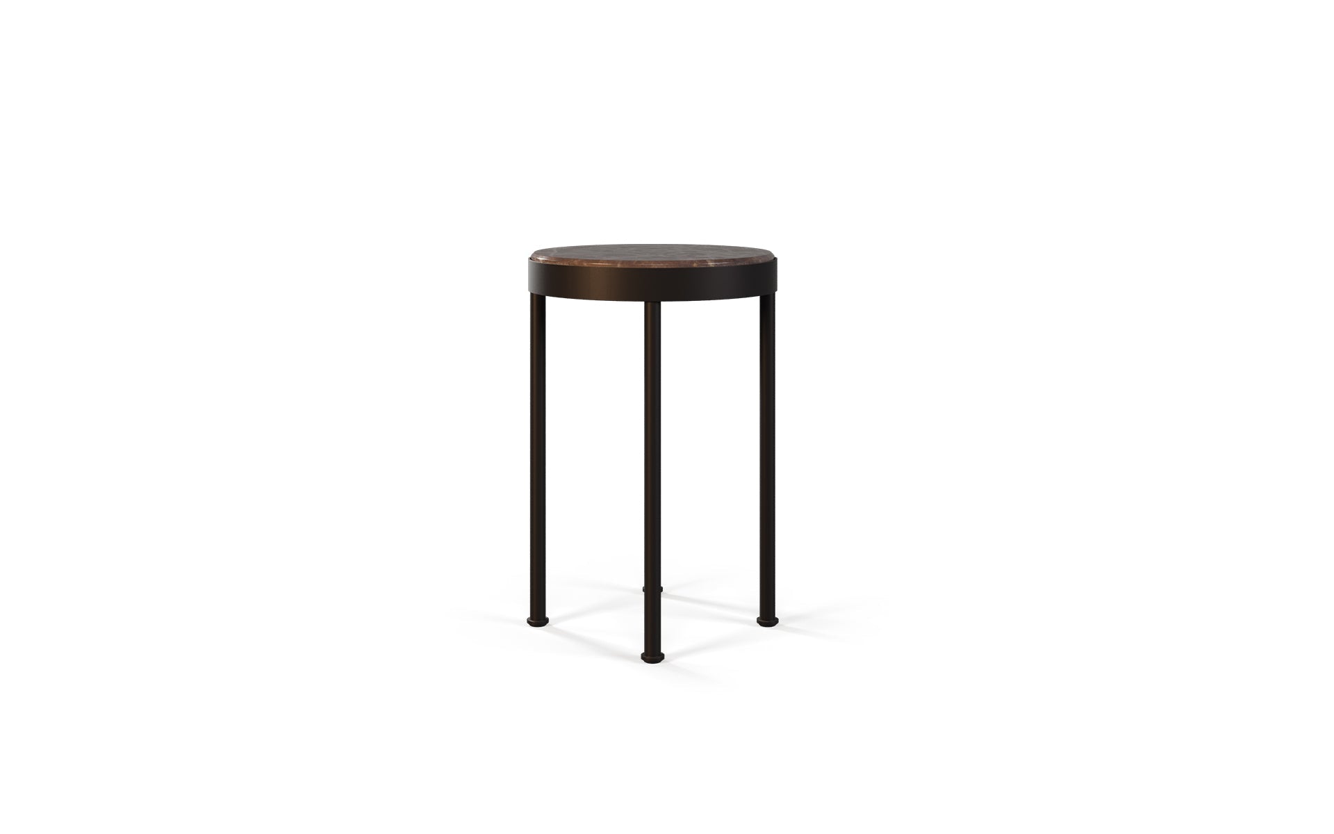 Table d’appoint Trace MyFace, vue de trois quarts du piètement