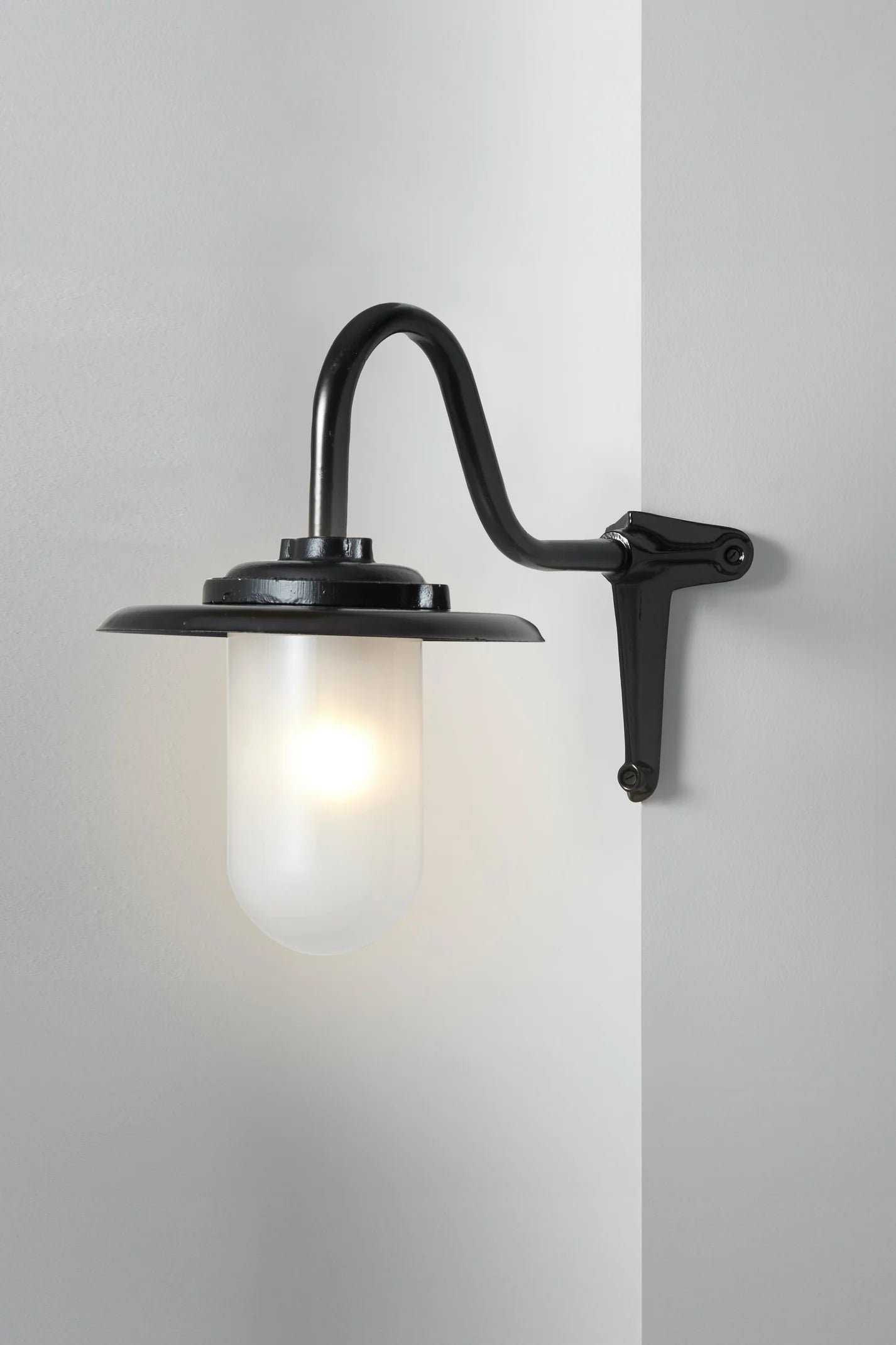 Applique coudée d'extérieure, 100W, Col de cygne 7677