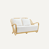 CANAPE CHARLOTTENBORG 2 PLACES AVEC COUSSIN D'ASSISE ET DOSSIER