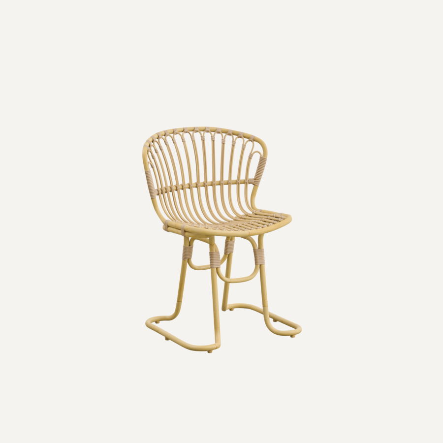 Rita Natural Hand Painted Dining Chair