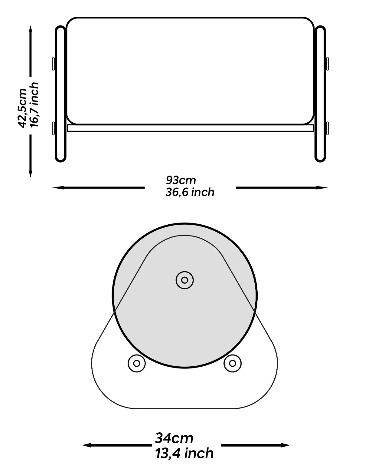 Ensemble MW06 Fauteuil et pouf design – parois en PMMA coulé, assise en mousse alvéolaire